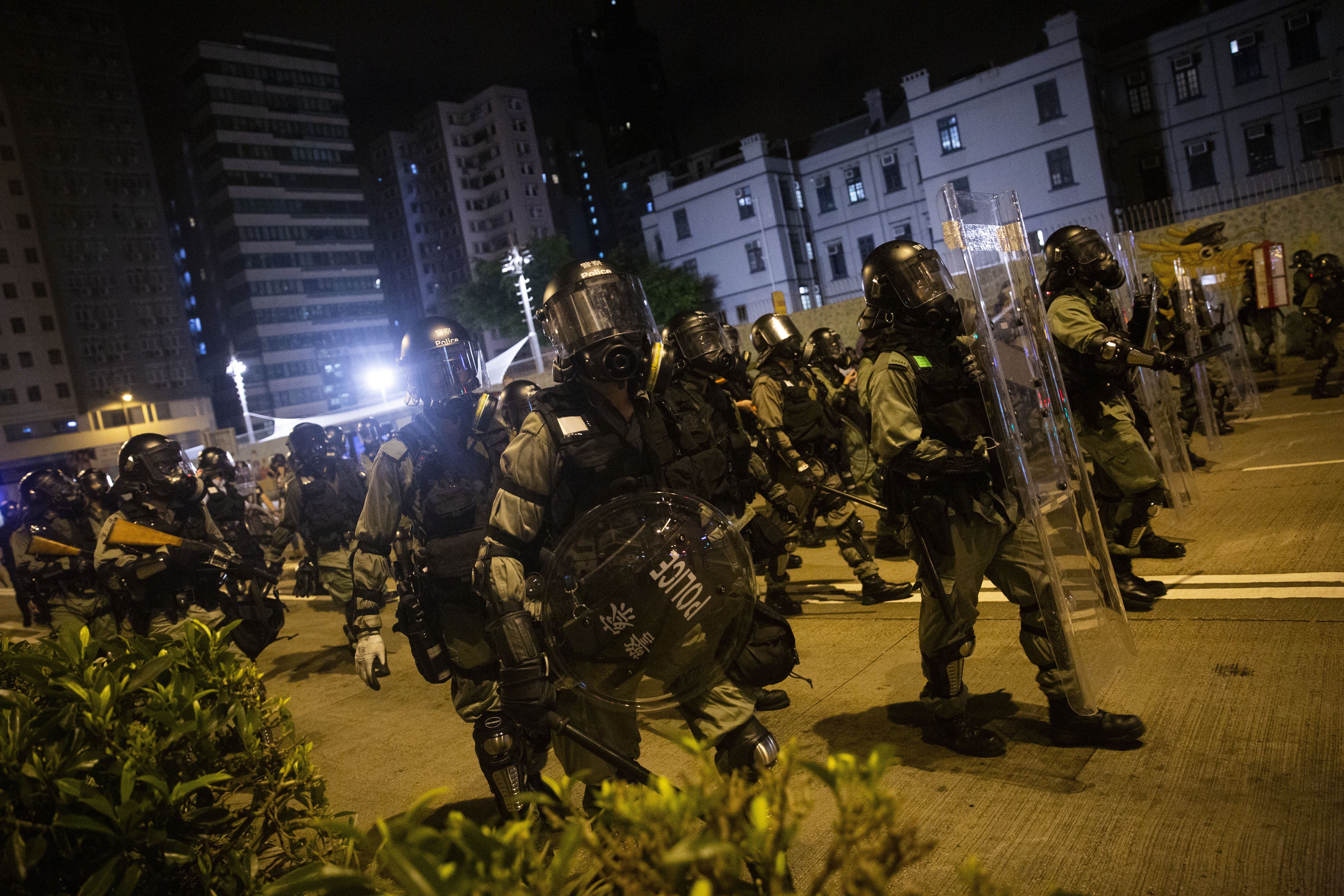 香港九龍大遊行，遭港警動員2,000人驅散。（本刊資料照）