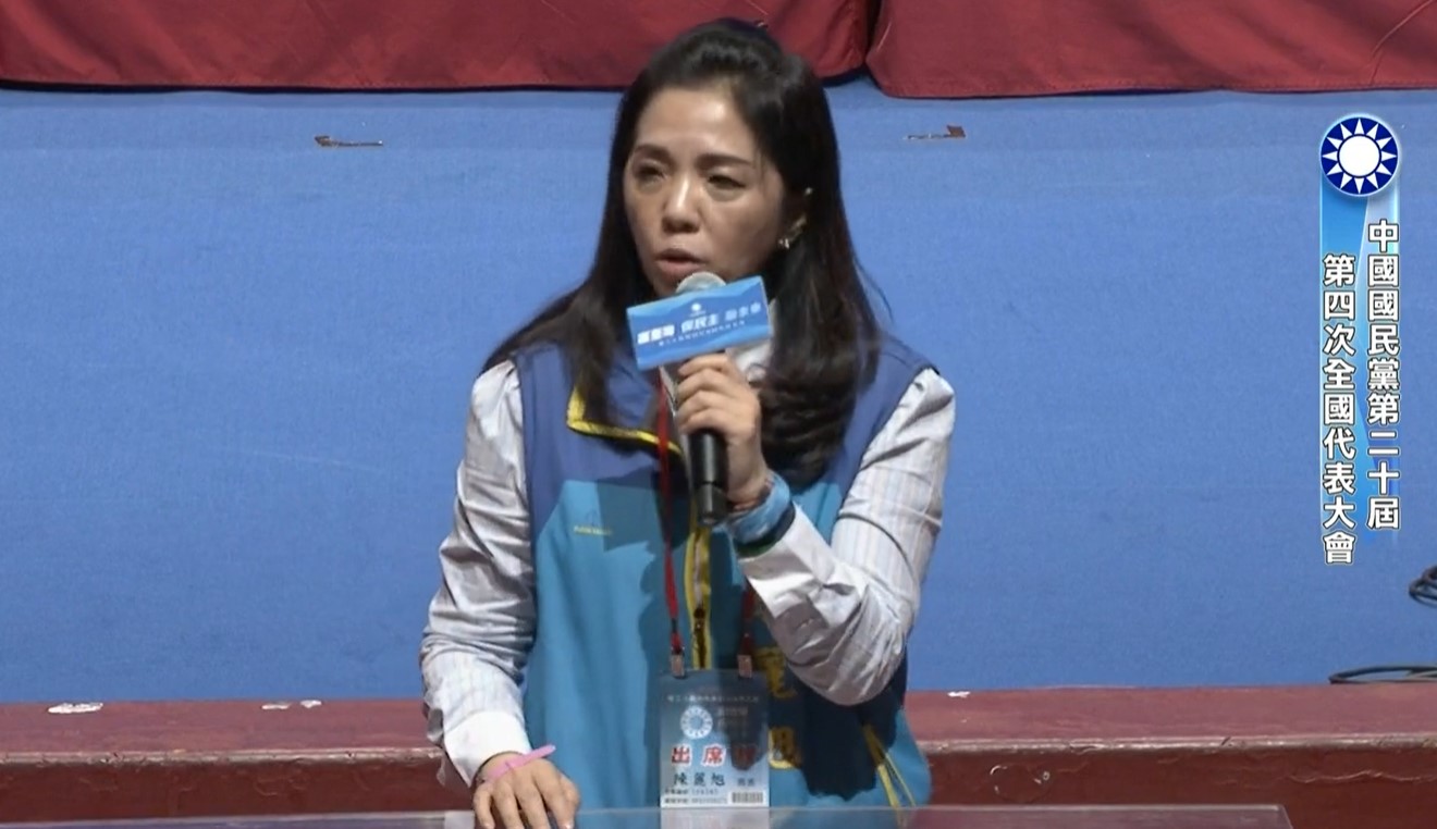 國民黨黨代表林麗旭呼籲，討回故宮國寶解決財政問題。（翻攝自吳斯懷臉書）