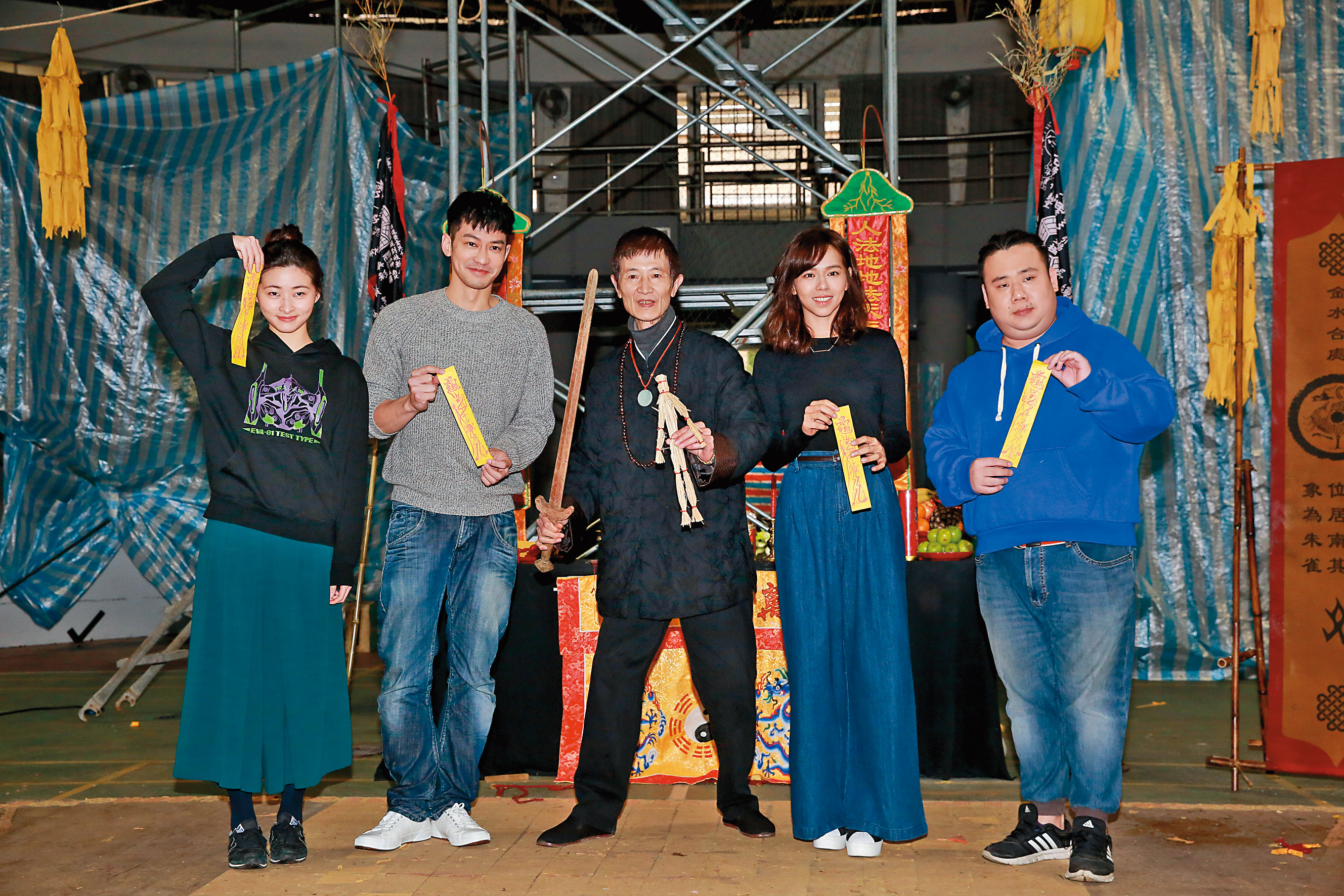 2年前由夏于喬(右二)、鄒承恩(左二)主演的《粽邪》開出票房佳績。