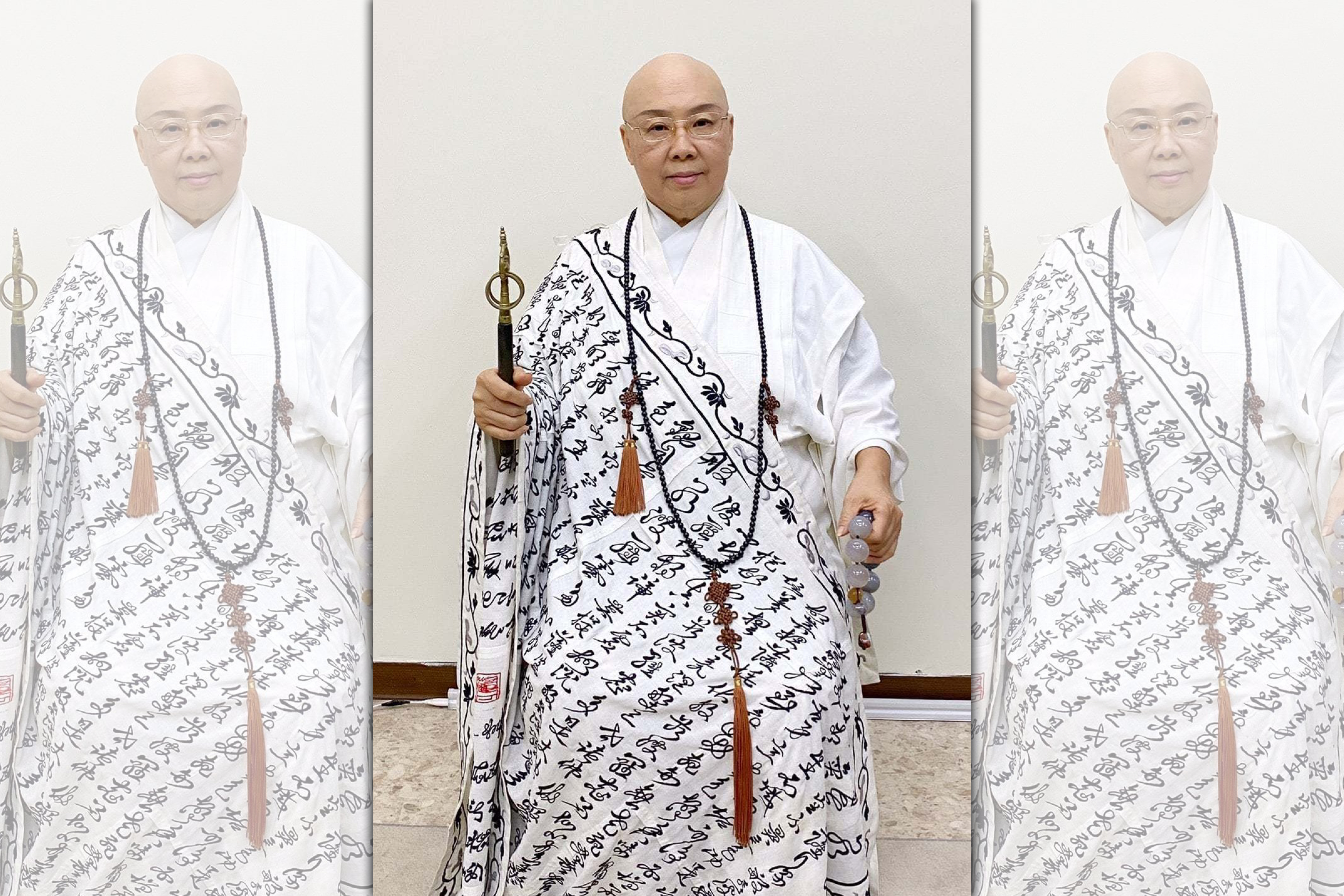 恆述法師今（7日）在臉書開直播坦承欠高利貸，否認弟弟張菲、費玉清給她生活費，還反爆料2人在雷曼兄弟風波時慘賠好幾億。（翻攝自恆述臉書）