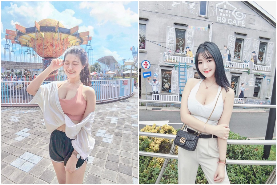 網路瘋傳超巨UberEats正妹外送員爆紅。(翻攝自Judy IG)