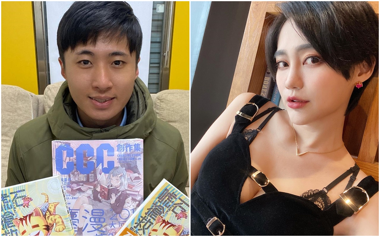 曾玟學（左）與賴品妤（右）被媒體直擊，2人不僅在大街上熊抱、十指緊扣，甚至還被拍到進出同一居住處所。（翻攝自曾玟學／賴品妤IG）