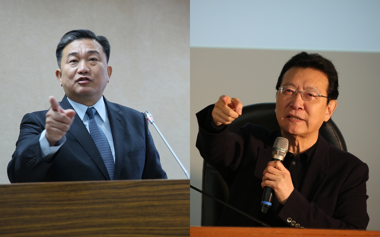 柯文哲「美豬最後是窮人在吃」一說引發爭議，王定宇（左）、趙少康（右）隔空對嗆。（本刊資料照）