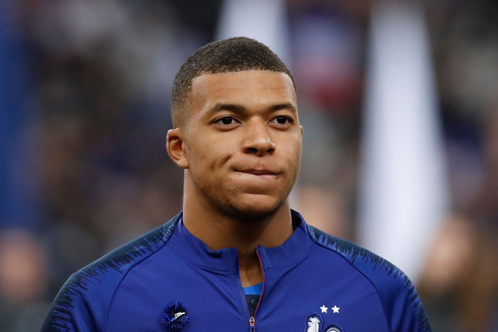 足球新星姆巴佩（Kylian Mbappe）接受新冠狀病毒篩檢呈陽性，將缺席下場法國對克羅埃西亞的賽事。（翻攝自Kylian Mbappé臉書）