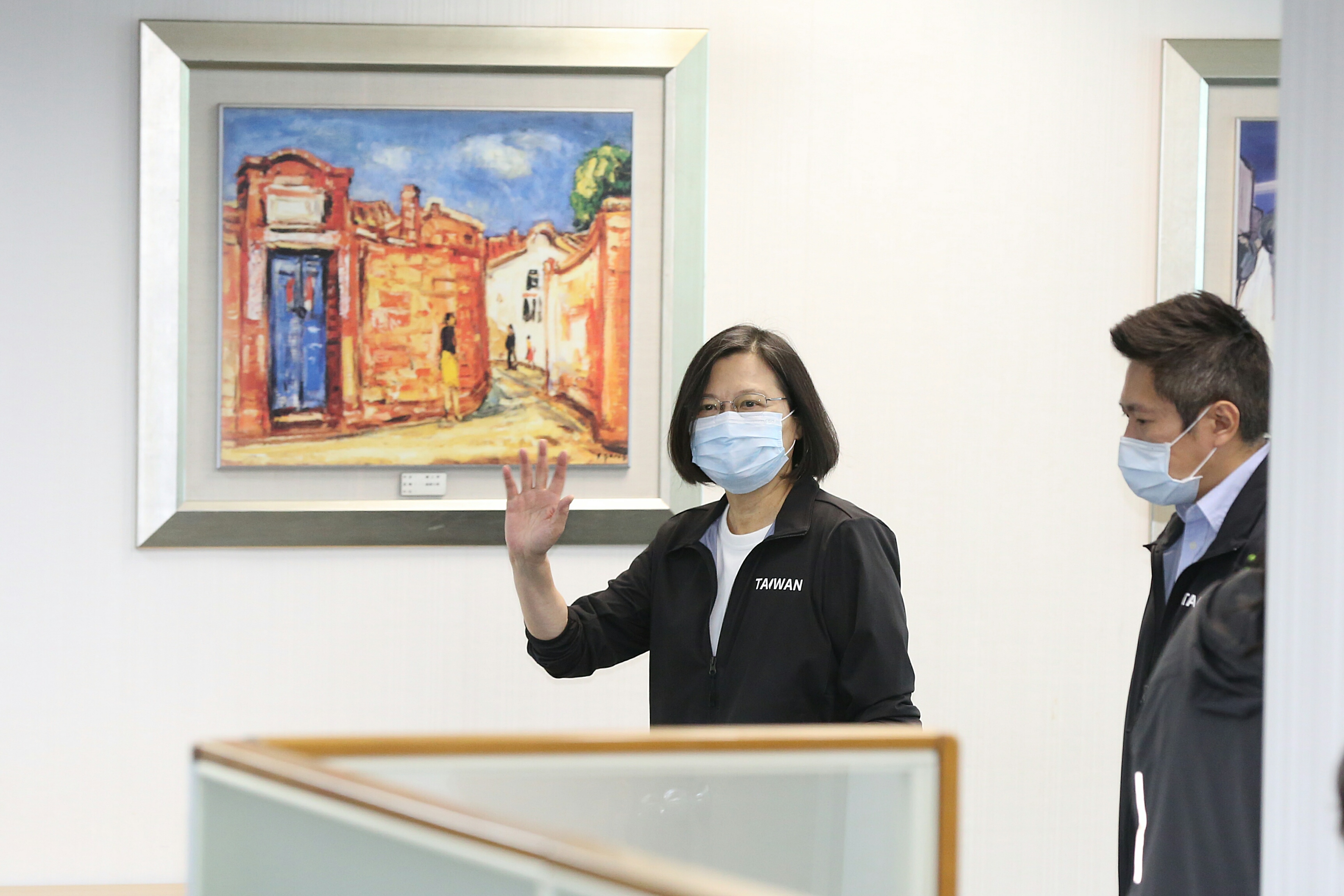 總統蔡英文今出席民進黨中常會。