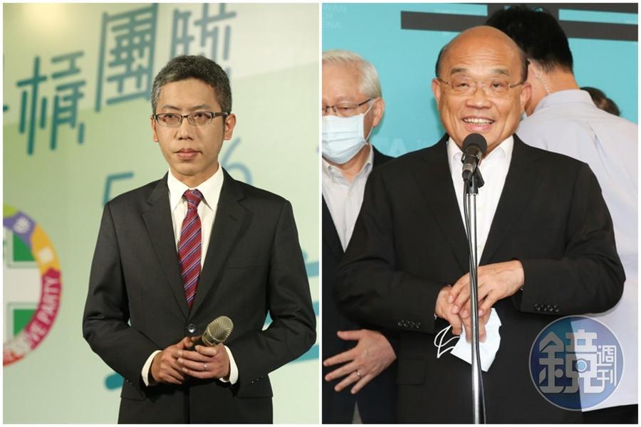 今蘇貞昌受訪回應總統府發言人丁允恭把辦公室當砲房事件。(本刊資料照)