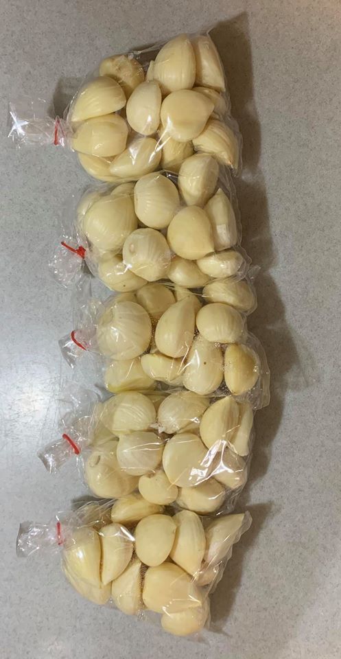 我用了5包、大約60顆蒜頭。