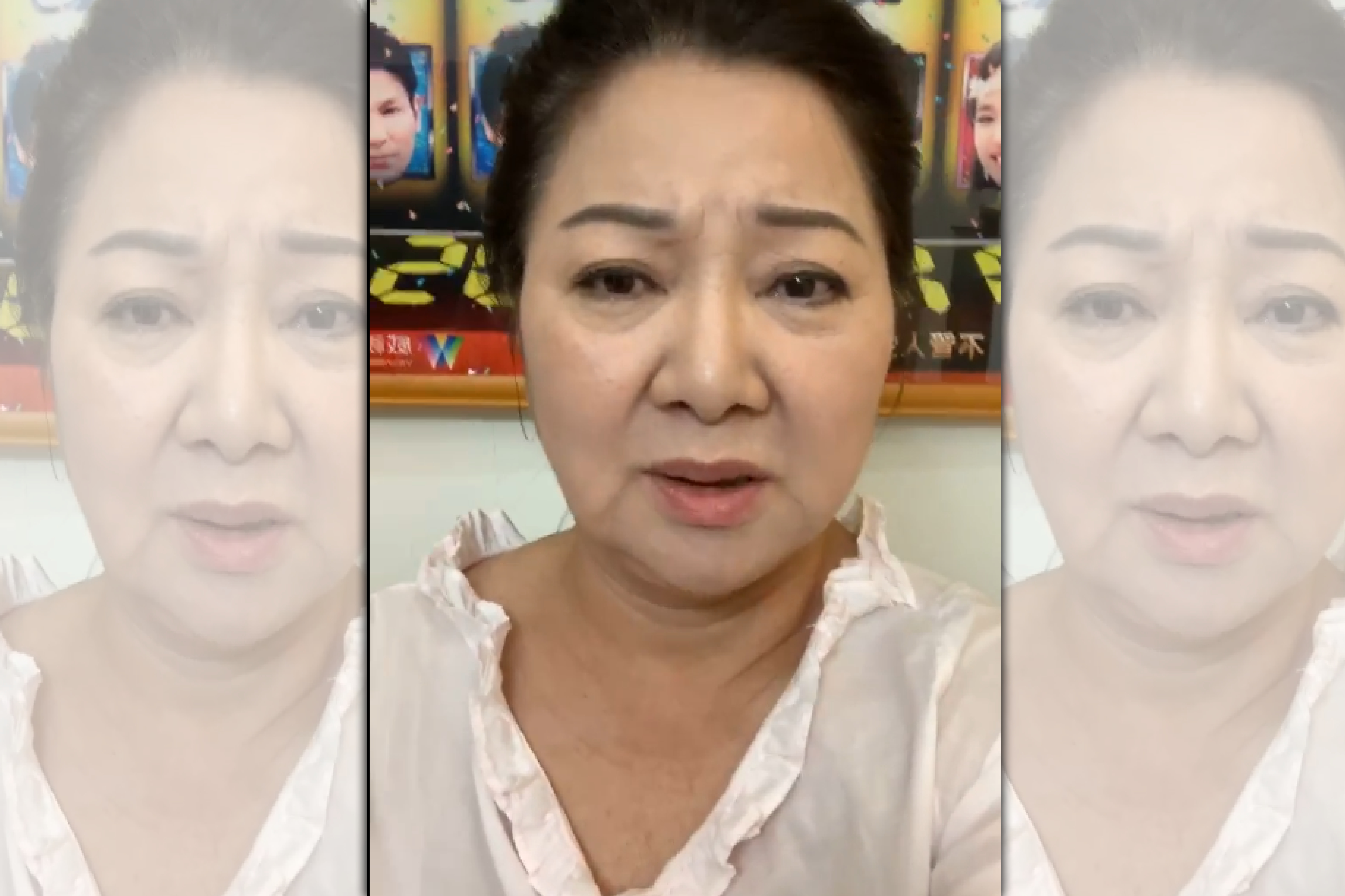 白冰冰昨(9)日開直播轟炸丁允恭,質問對方「是我拍〈來去高雄〉比較沒質感,還是你當個渣男比較沒有質感?」(翻攝自白冰冰直播)