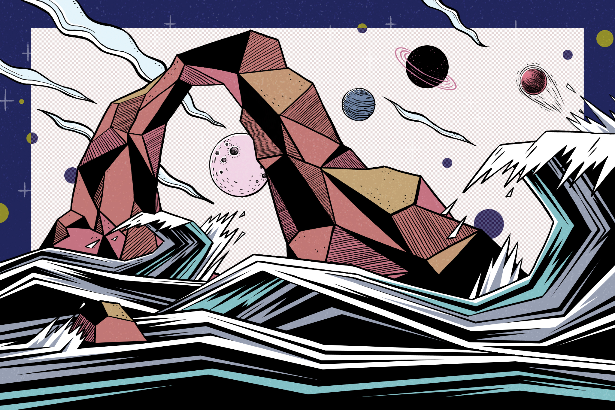 【詩】像落地的隕石　陳少