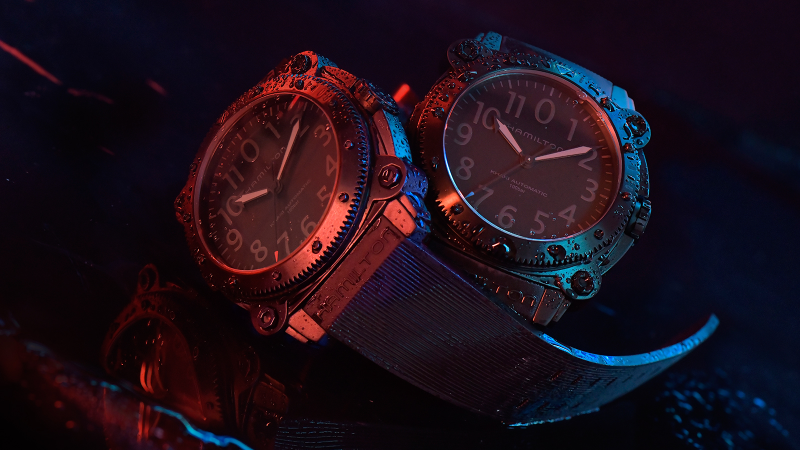 Belowzero Auto Titanium | 錶徑46mm、鈦金屬材質、時間指示、自動上鏈機芯、防水1000米、紅色藍色各限量888只、建議售價NT$ 68,500