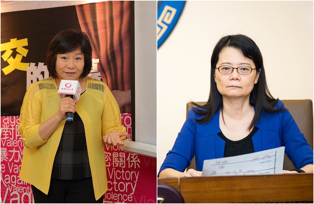 監察委員紀惠容（左）、王美玉（右）認為丁允恭於任職高雄市新聞局長期間行為不檢，已申請自動調查。 