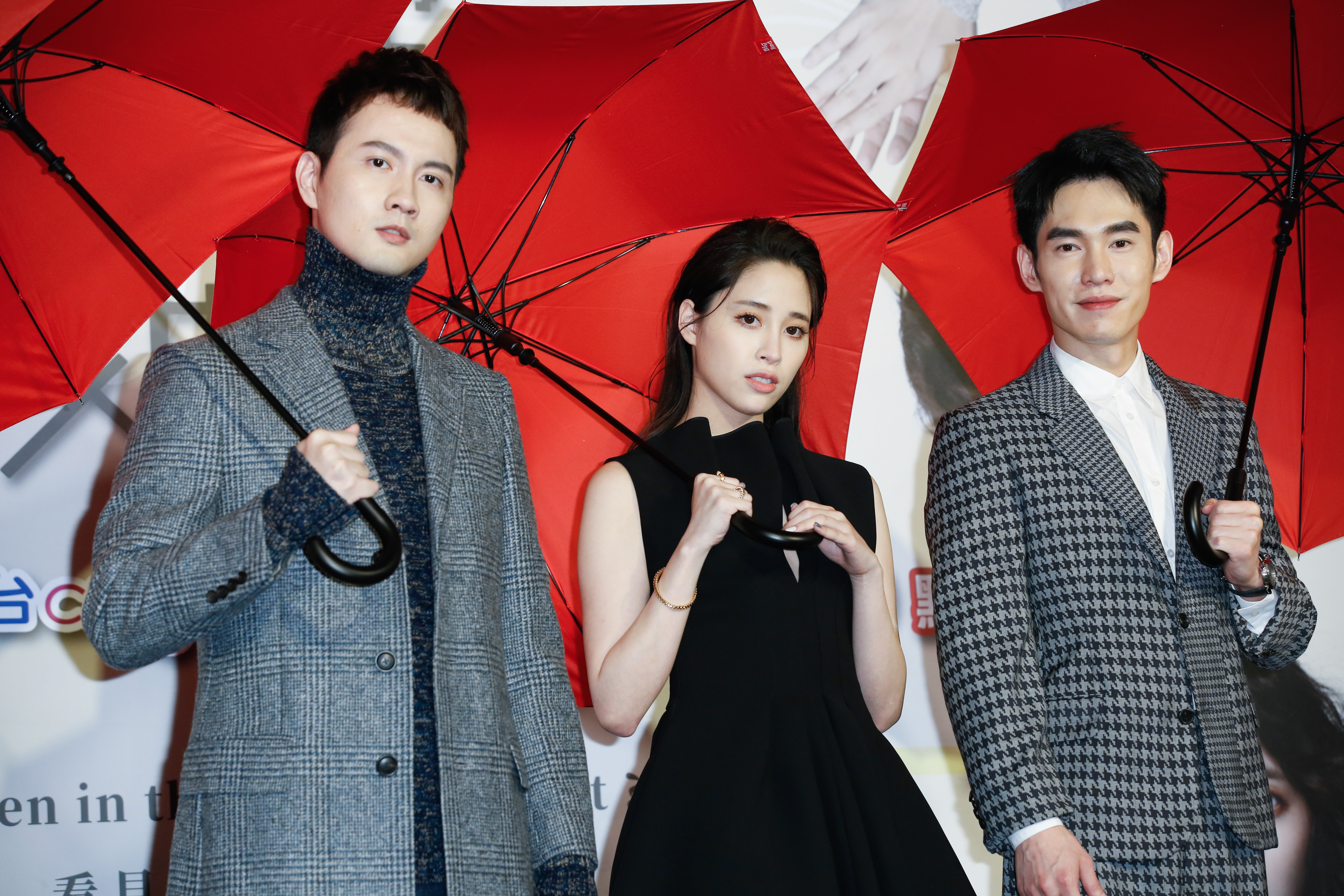 張捷、歐陽妮妮、張書豪出席《腦波小姐》首映會。