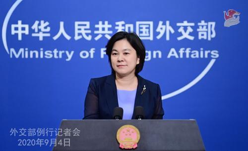 12名港人欲逃到台灣遭中國攔截逮捕,中國外交部發言人華春瑩指控,「他們試圖把香港從中國分裂出去」。(翻攝自中國外交部網頁)
