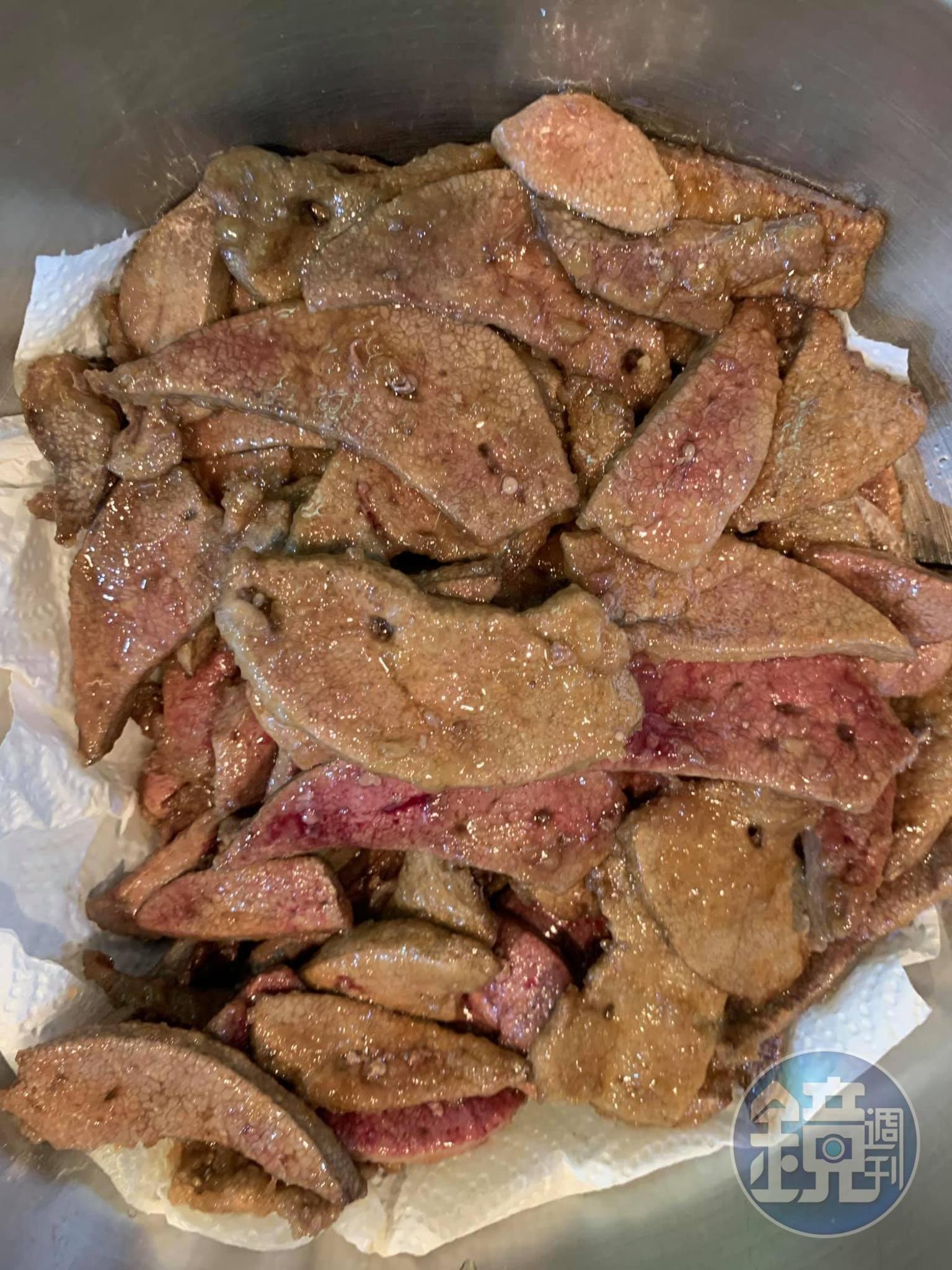 瀝乾油分。