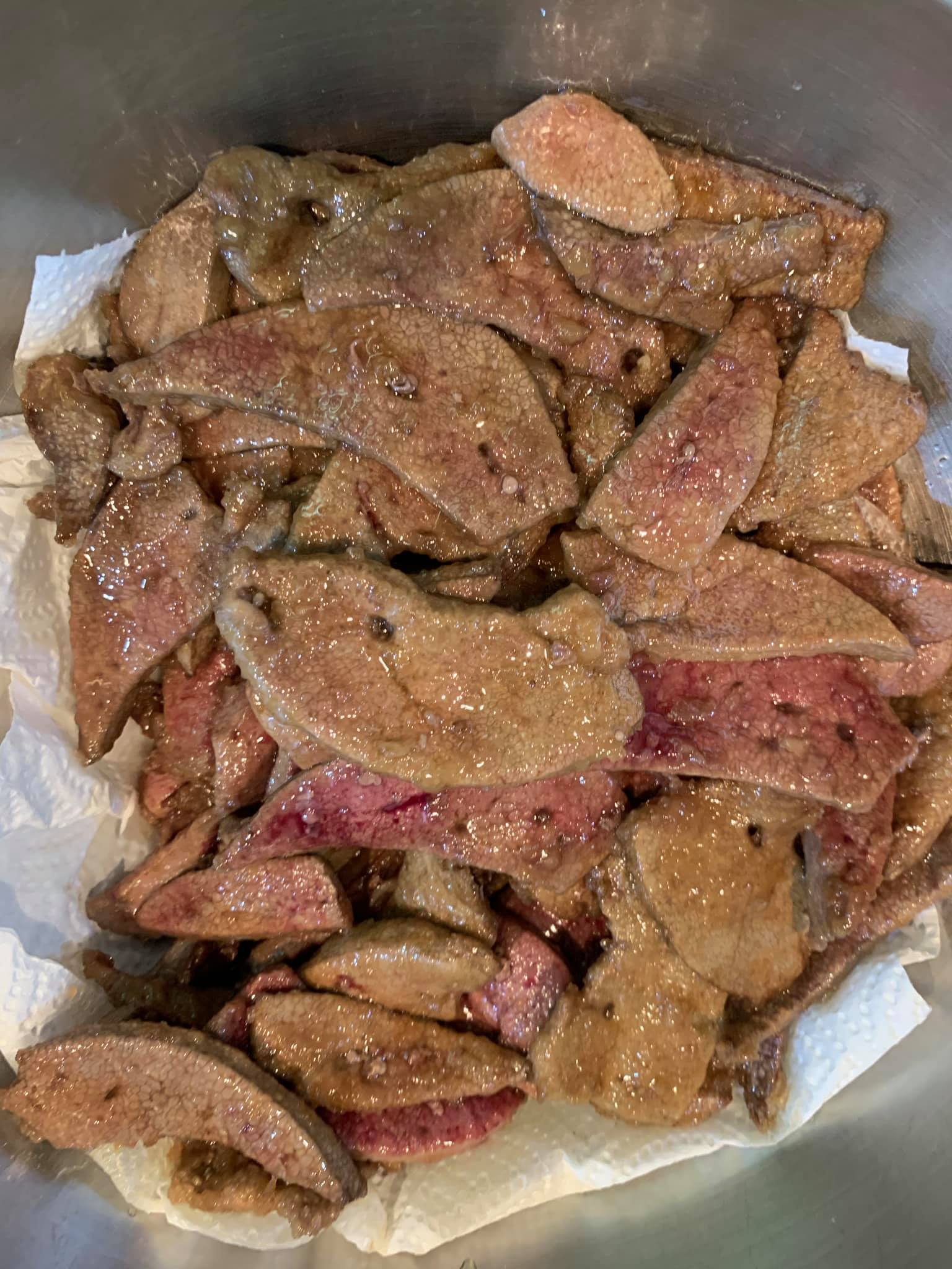 瀝乾油分。