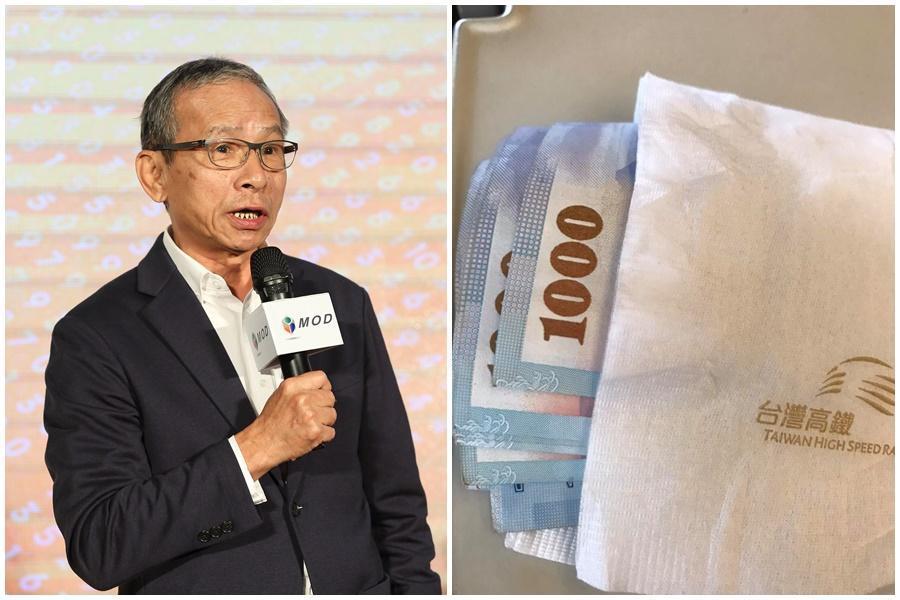 紙風車劇團執行長李永豐和導演吳念真(圖)搭高鐵南下時,遇到善心女子急忙遞了好幾張千元大鈔。(右圖翻攝自紙風車劇團臉書、左圖為本刊資料照)