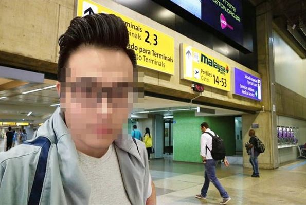 苦情女子今凌晨貼出男友照，堅稱對方已經抵達吉隆坡。（翻攝自網路）