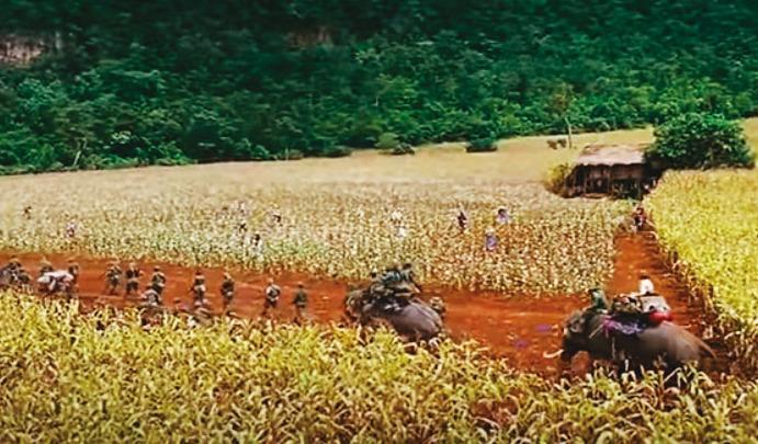 金三角種植大規模罌粟花,面積竟比高雄市還大,當地反叛軍還採契作方式保證收入,讓毒品源源不絕流向全球各地。(翻攝電影《門徒》官方劇照)