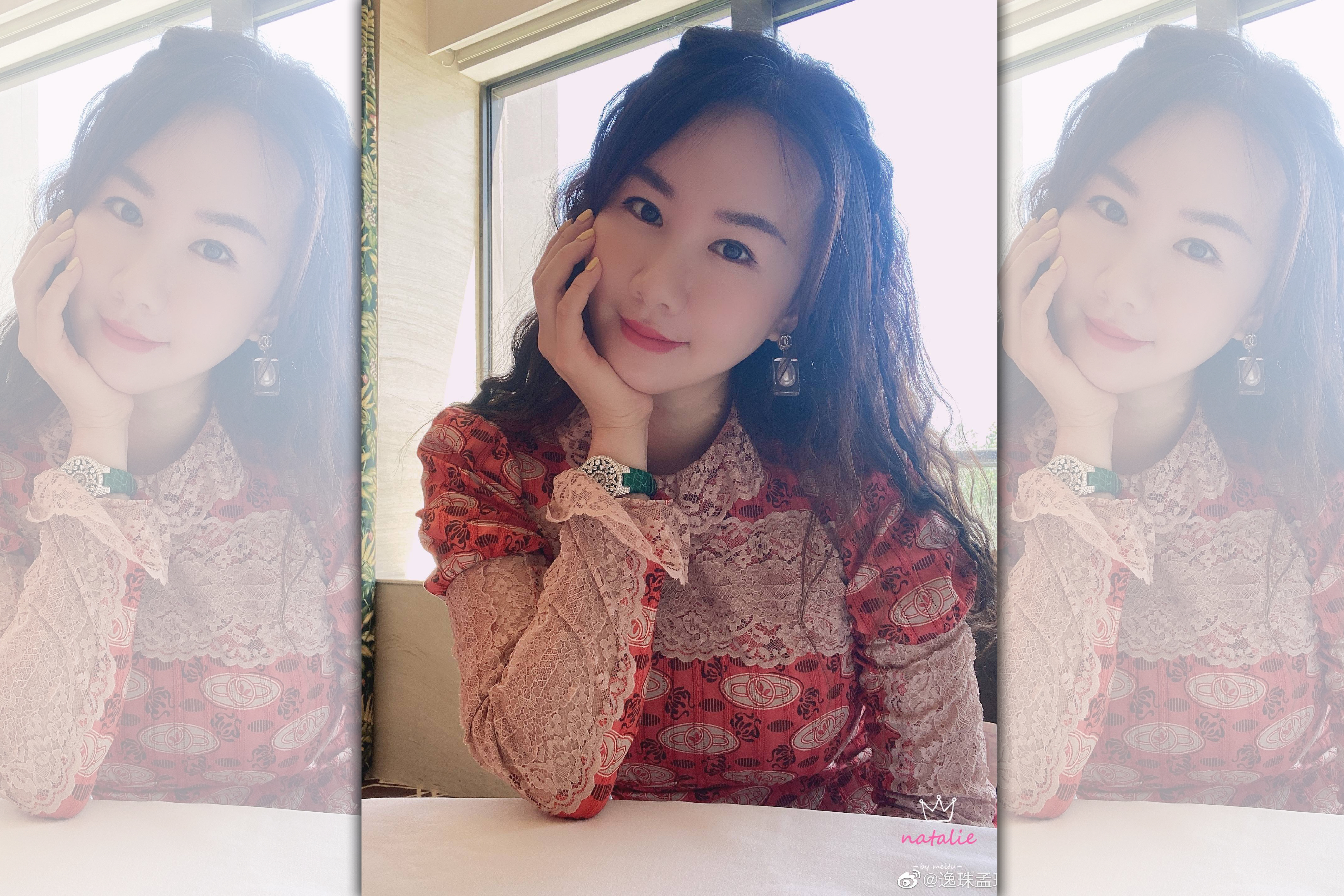 孟瑤昨日在社交網證發文表示已與富高老公周磊離婚，兩人兒子共同撫養。（翻攝自孟瑤微博）