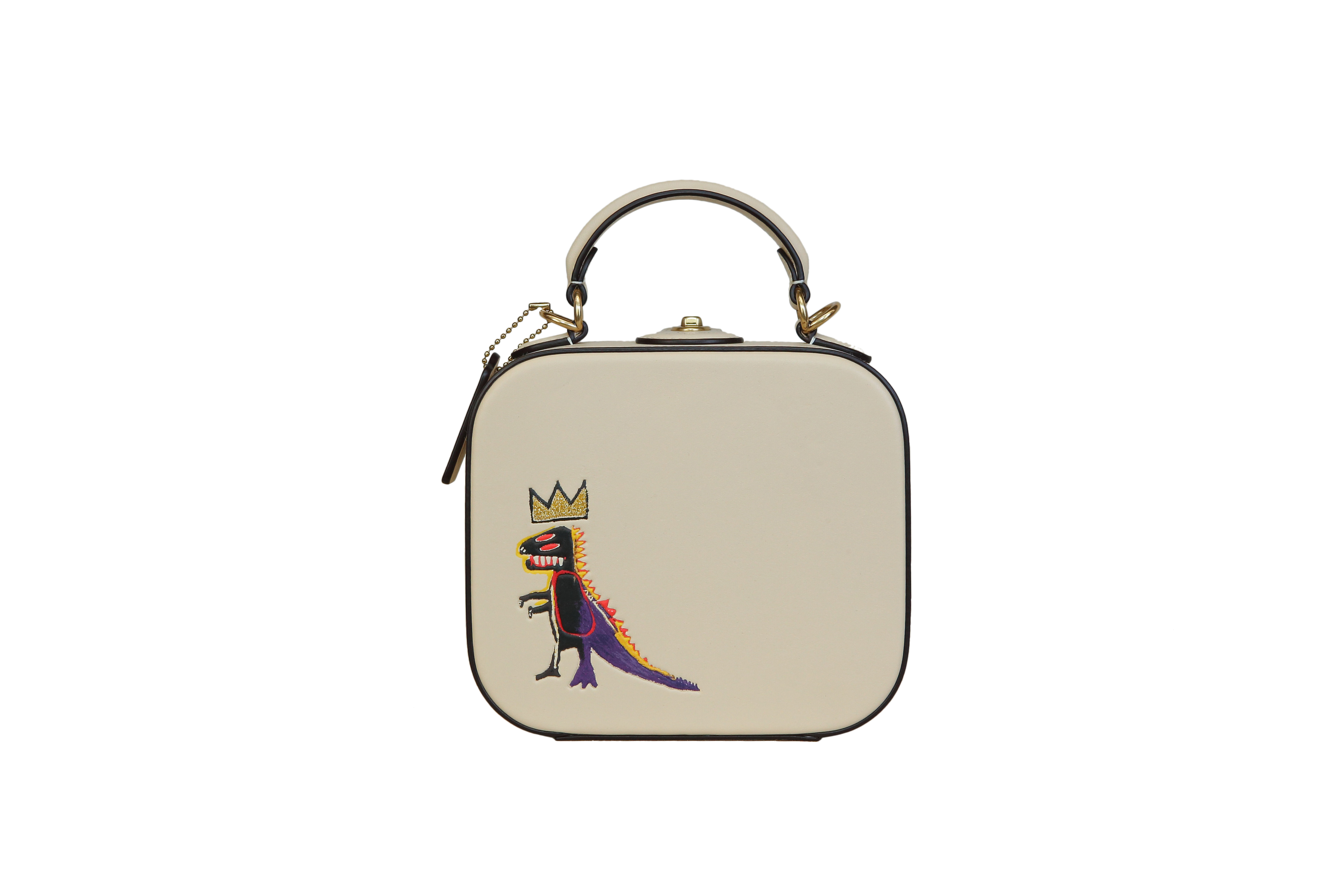 COACH x Jean-Michel Basquiat聯名系列方型提包。NT$27,800。（COACH提供）