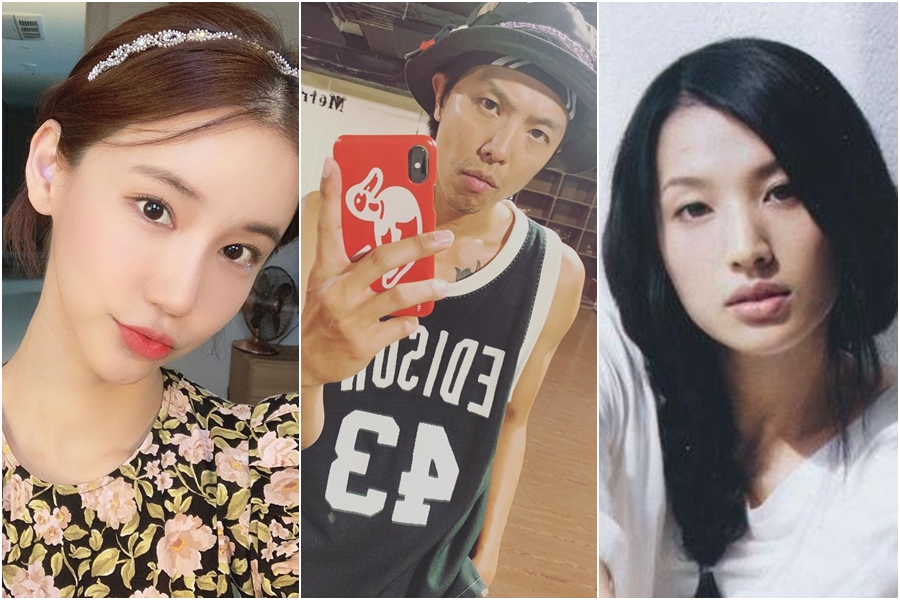 日本女星蘆名星(右)、韓國女星吳仁惠(左)和台灣男星黃鴻升(中)先後傳出噩耗,都是36歲過世。(翻攝自IG、網路圖片)