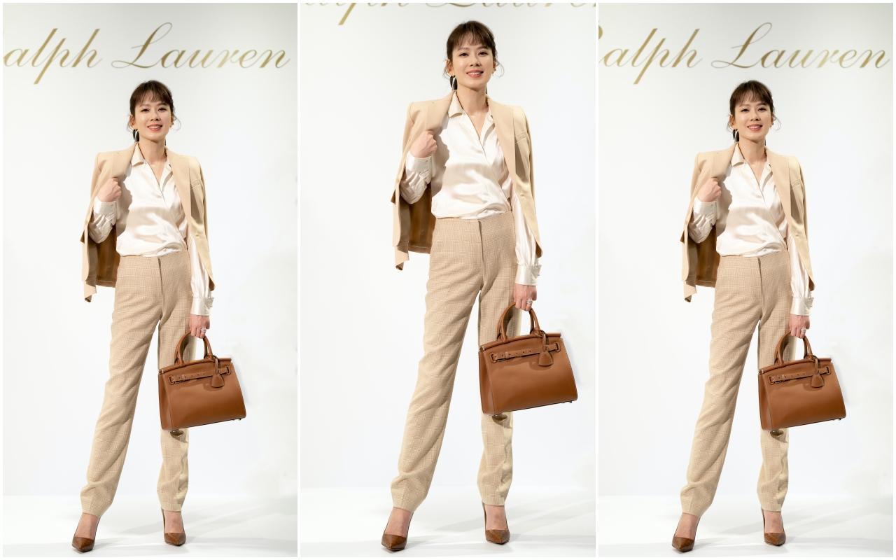 Melody出席RALPH LAUREN活動時透露，為了維持身材，對於美食很能抵抗誘惑。（RALPH LAUREN提供）