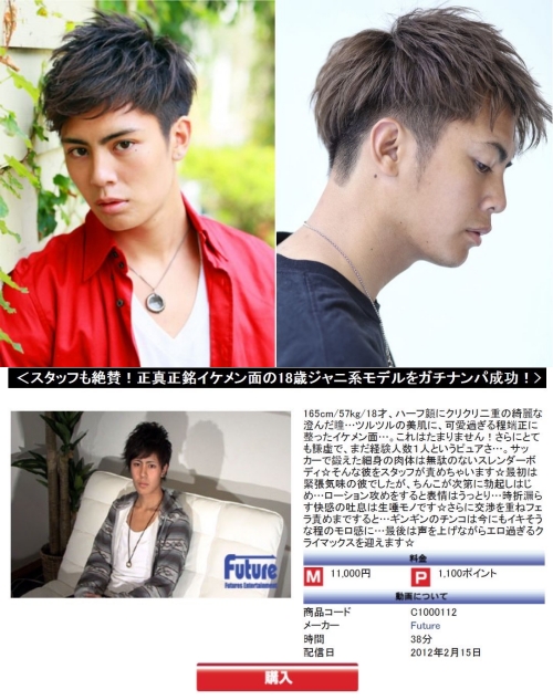 網友從影片中男子耳後黑痣特徵,指認他是髮型模特兒大野陽,還起底他曾拍過G片。(網路圖片)