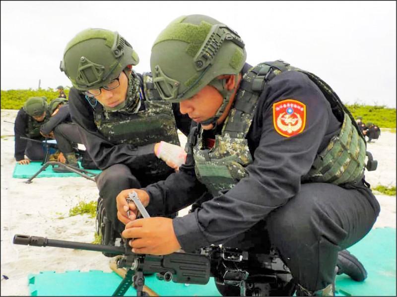 海巡官兵家屬控載運官兵的包機飛越解放軍軍演空域,海巡署澄清絕非事實。(海巡署提供)