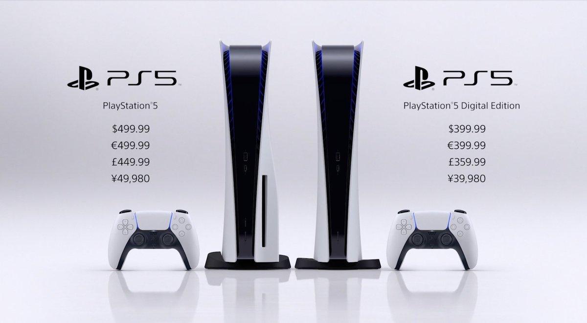 PS5光碟版定價與XBX相同,但SIE執行長表示定價年初早已確定。(翻攝自Playstation官網)