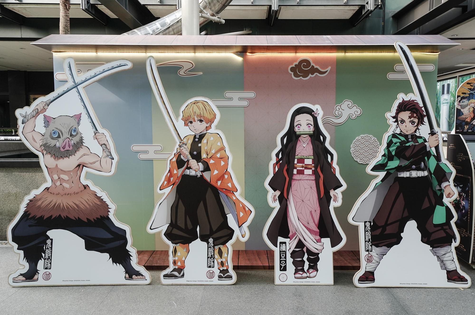 快閃店有4大主角的拍照打卡牆。（業者提供）