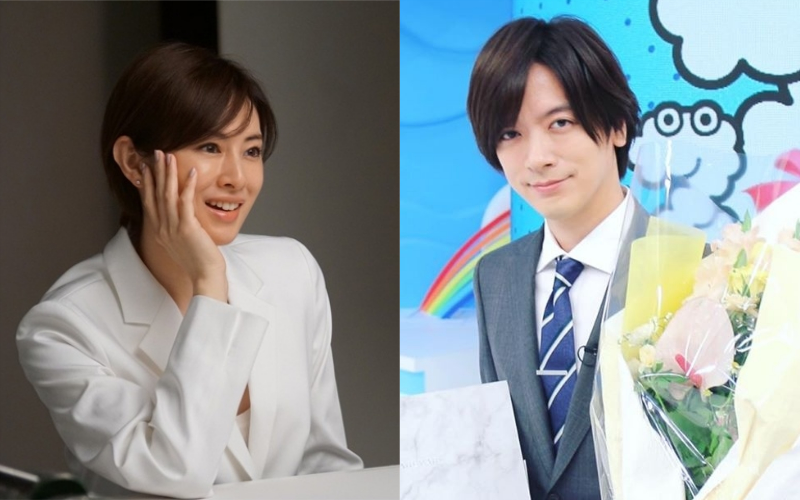 DAIGO（右圖）和北川景子和結婚四年，本月初升格當爸媽。（左圖翻攝自北川景子部落格，右圖翻攝自DAIGO Instagram）