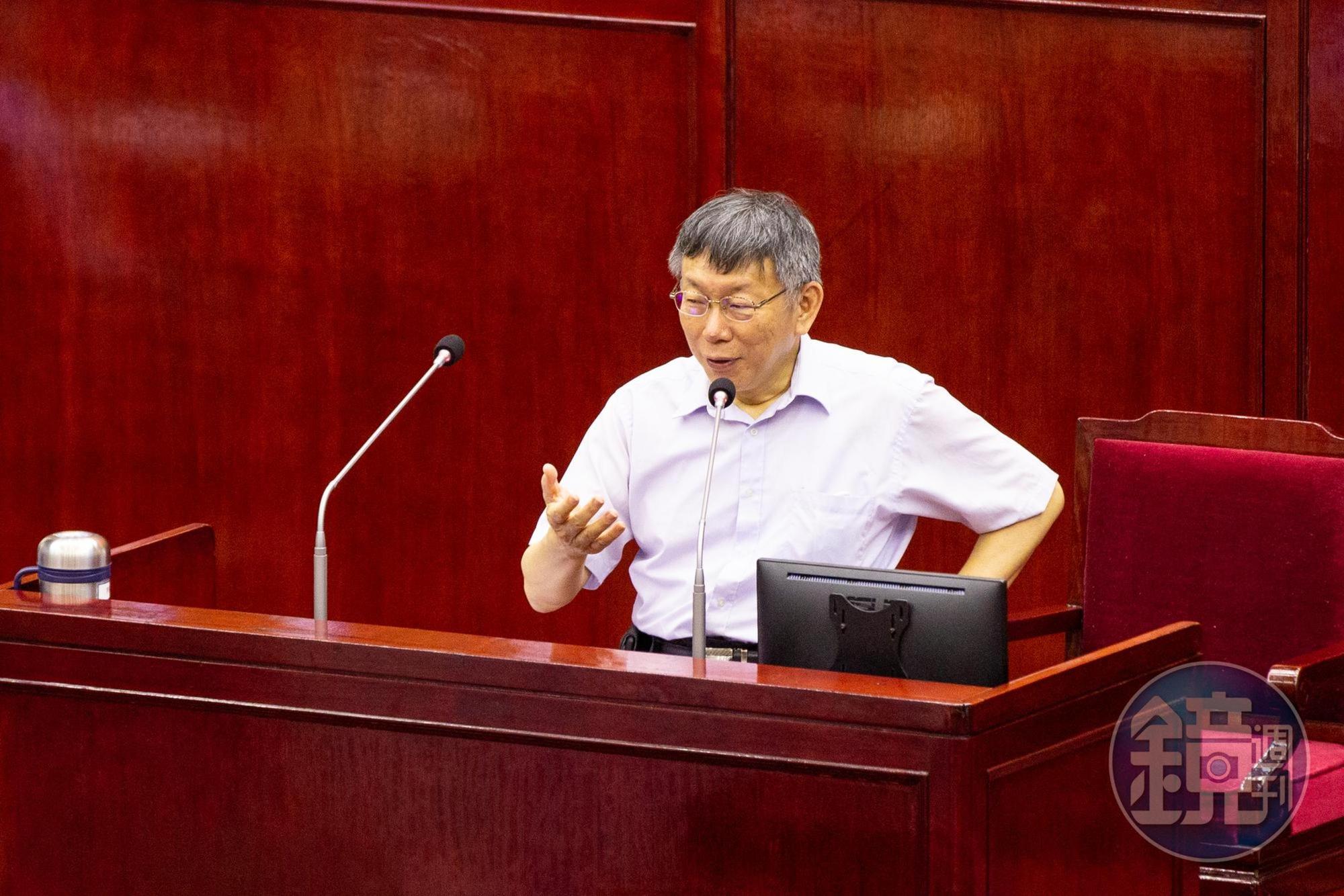 市政顧問被爆以民眾黨名義借錢，柯文哲表示是私人借貸。（本刊資料照）