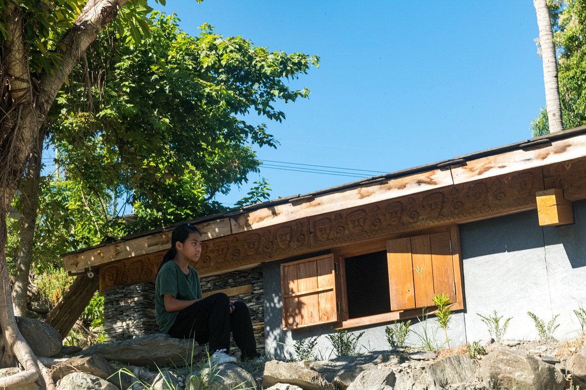 部落裡重建的「青年會所」，一般女生是禁止進入的。