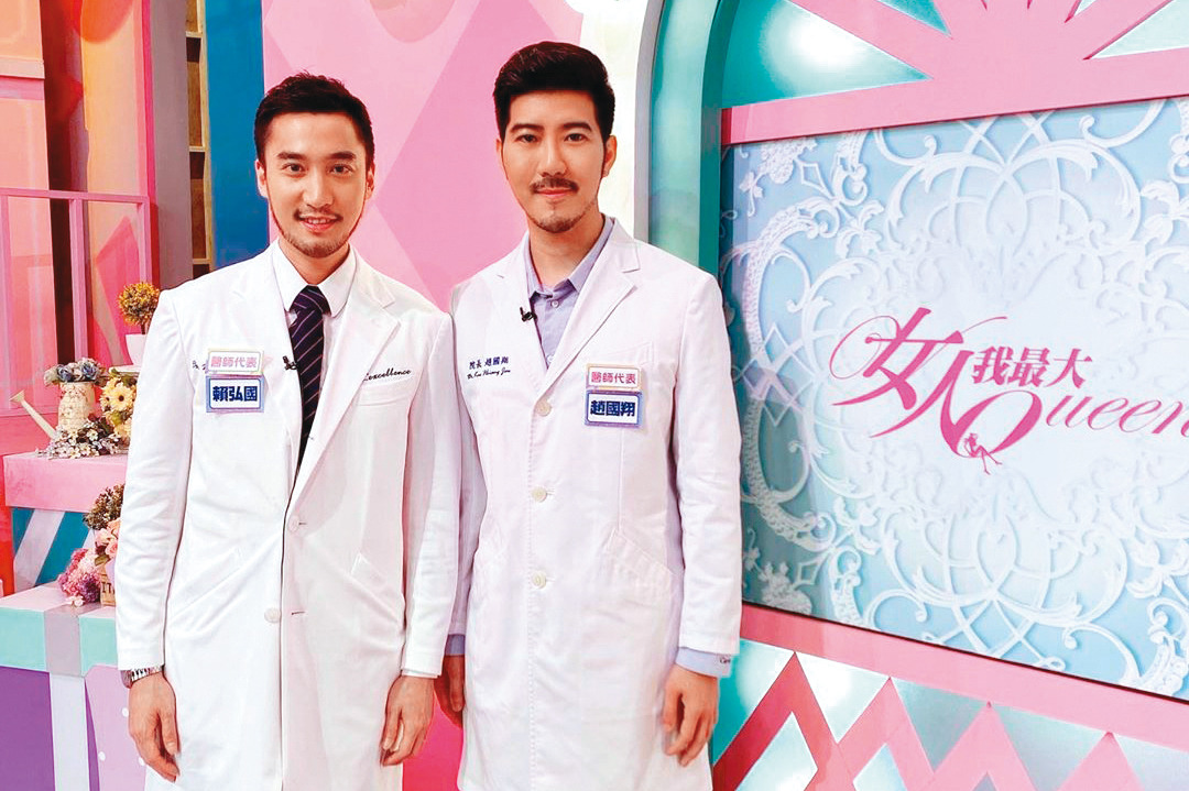 不只趙國翔（右），同為醫師的賴弘國（左）也被該粉絲騷擾，常收到私訊和語音訊息。（翻攝自趙國翔IG）