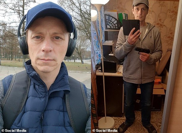 41歲的維塔利在交友軟體上認識帶著2個女兒的單親媽媽，目前沒有人知道他是否預謀犯案。（左翻攝自臉書／Vitaly Molchanov，右翻攝自雅羅斯拉夫爾警察局）