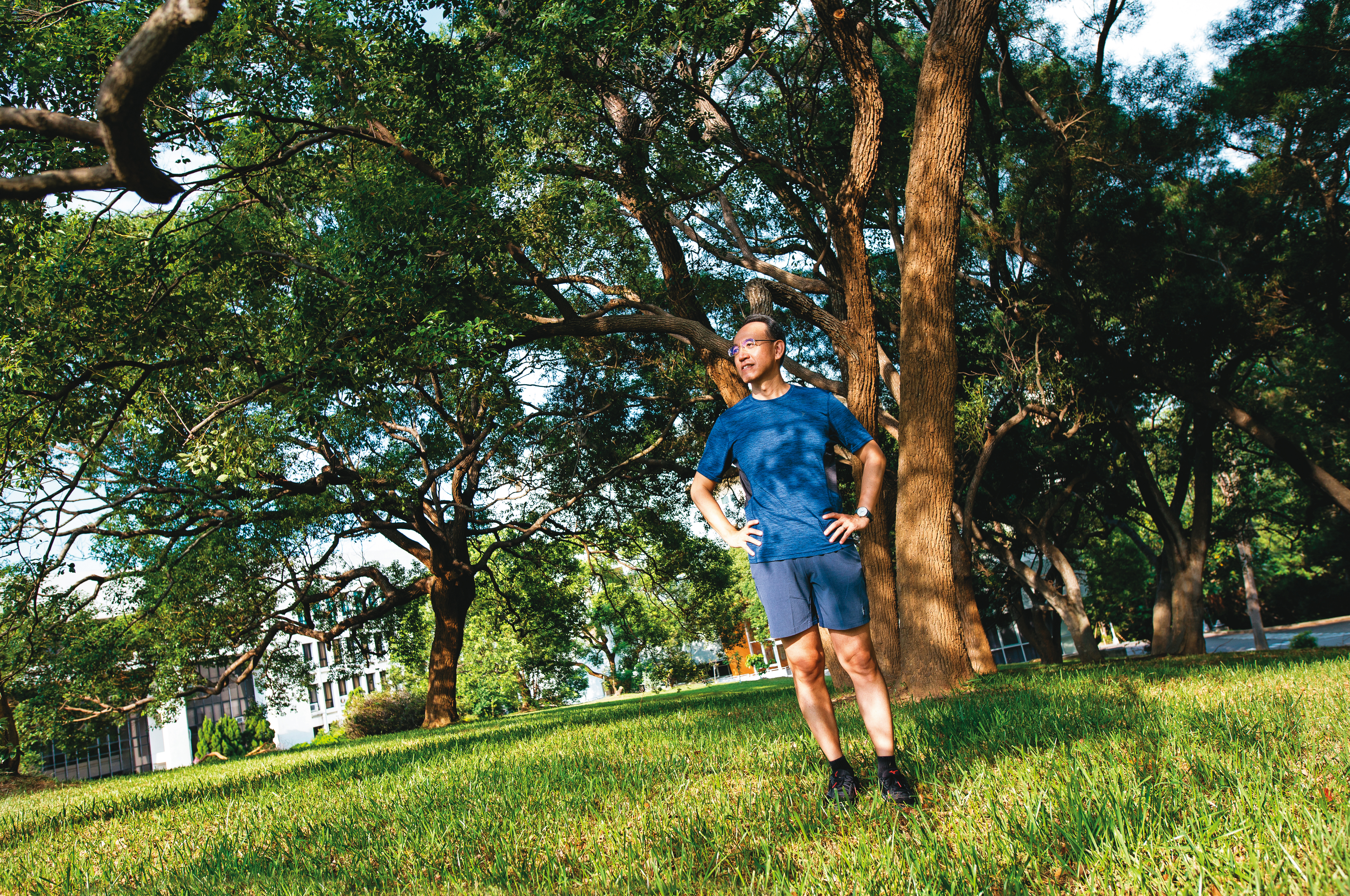 課程講到「報償與成癮」單元時，焦傳金會以跑步來舉例正面的成癮，他本身也熱愛慢跑。