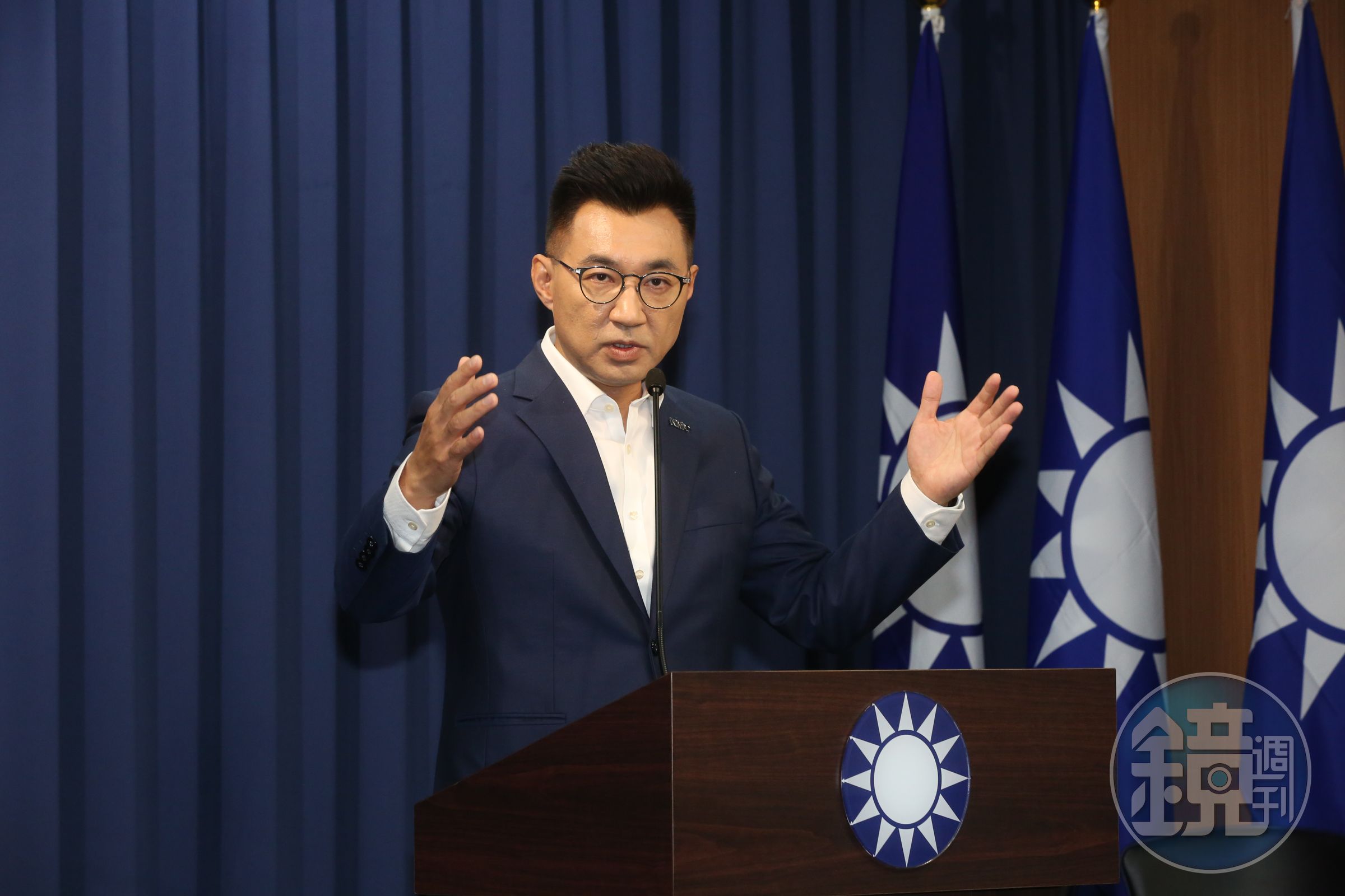 今（23）日國民黨主席江啟臣對不讓蘇貞昌上質詢台一事表示，不讓他上台剛好而已。（本刊資料照）
