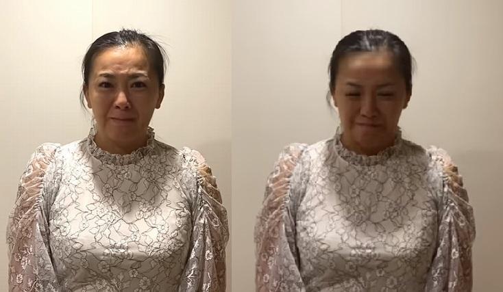 華原朋美之前控訴保母虐嬰，卻突然改口拍影片道歉，精神狀況引人憂心。（翻攝自華原朋美YouTube）