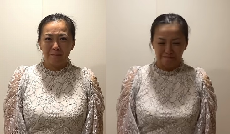 華原朋美之前控訴保母虐嬰，卻突然改口拍影片道歉，精神狀況引人憂心。（翻攝自華原朋美YouTube）