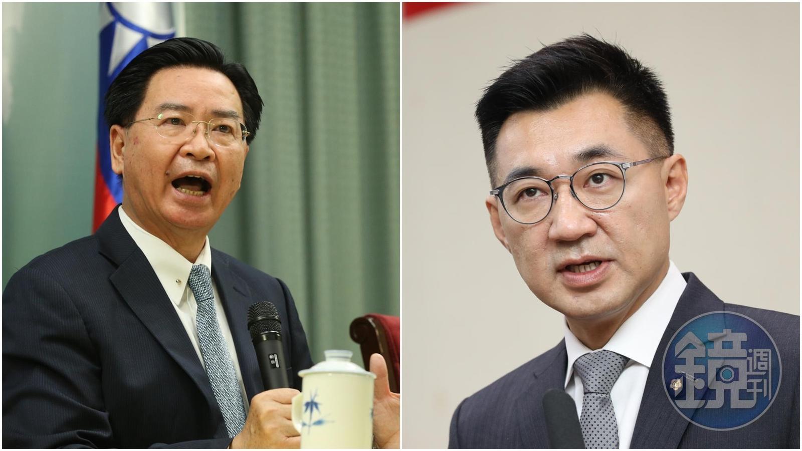 吳釗燮談及台美關係,稱目前不尋求與美建立全面外交關係;但江啟臣卻諷刺「如果關係那麼好,應該推動復交才對」。(本刊資料照)