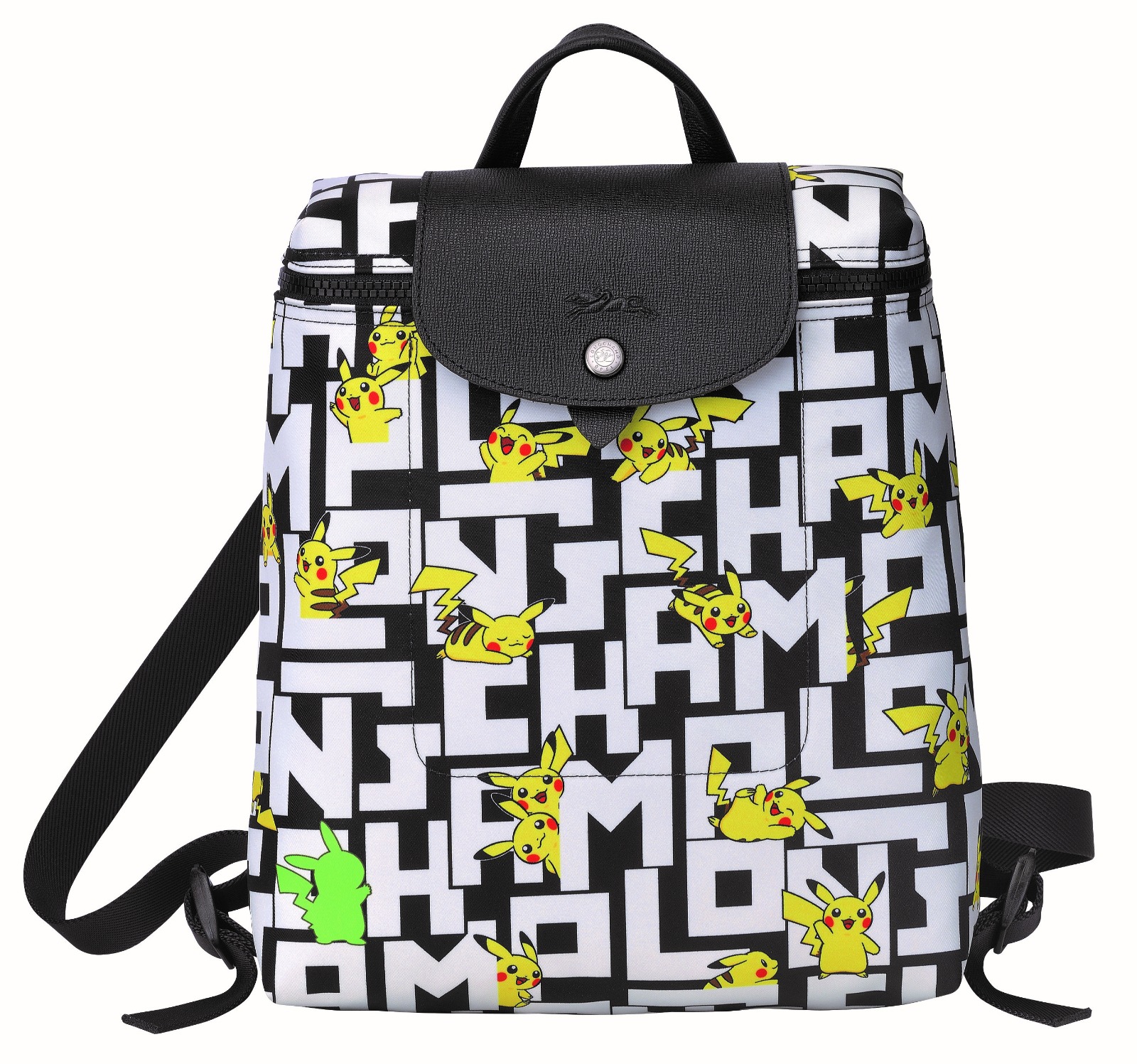 Longchamp x Pokémon聯名系列Le Pliage尼龍後揹包。$7,700（Longchamp提供）
