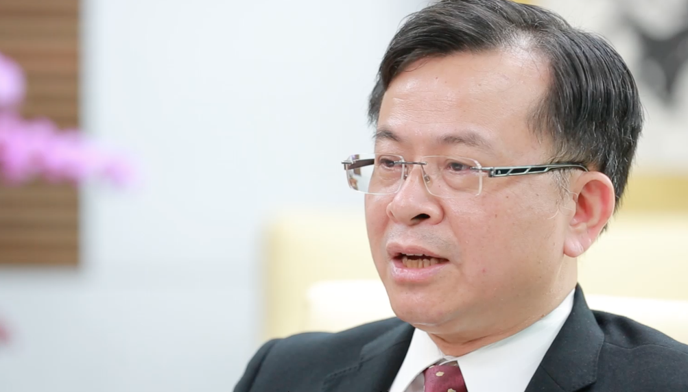 NCC主委陳耀祥在年會上表示,iWIN是守護網路兒少安全的重要橋梁。(iWIN防護機構提供)