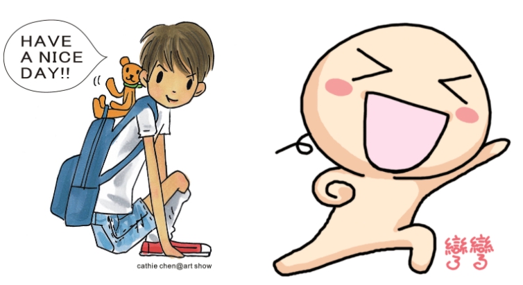 台灣角色IP商機早就存在，例如「文具天后」凱西（左）在90年代紅極一時，「部落格天后」彎彎（右）也曾授權推出許多周邊商品。（翻攝自網路）