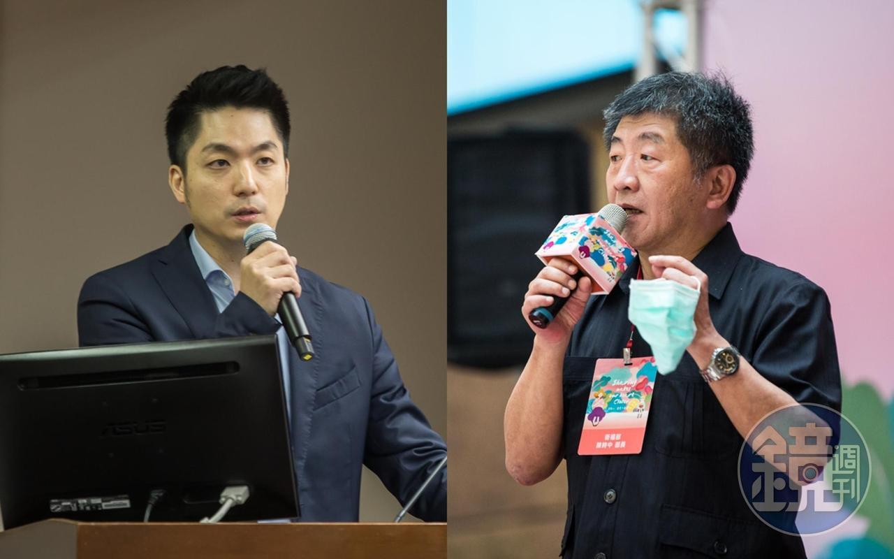 蔣萬安與陳時中分別是藍綠目前台北市長熱門人選,儘管皆未鬆口表態參選,但將先在立法院過招。