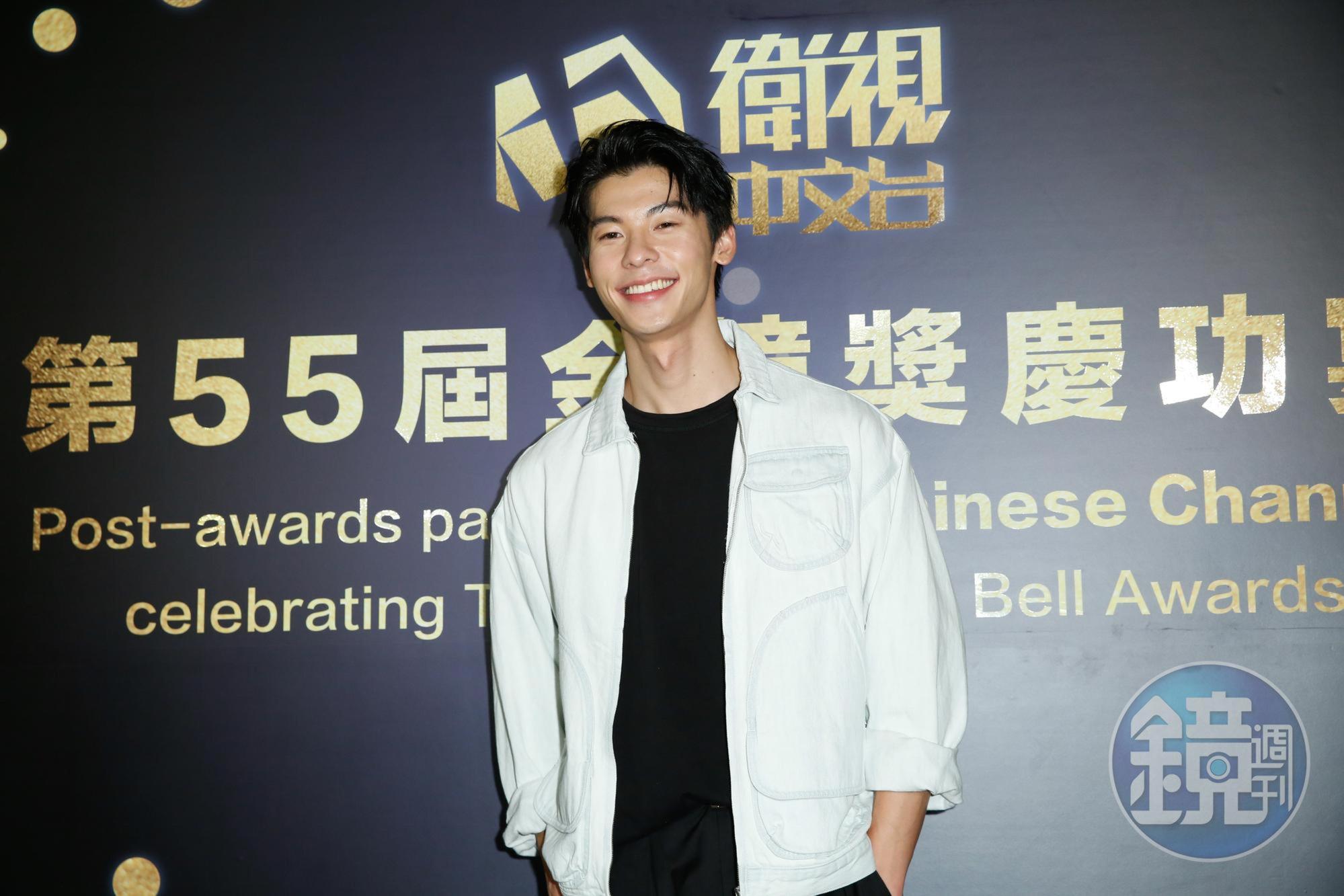許光漢認為自己只是來陪榜，沒得獎不失望。