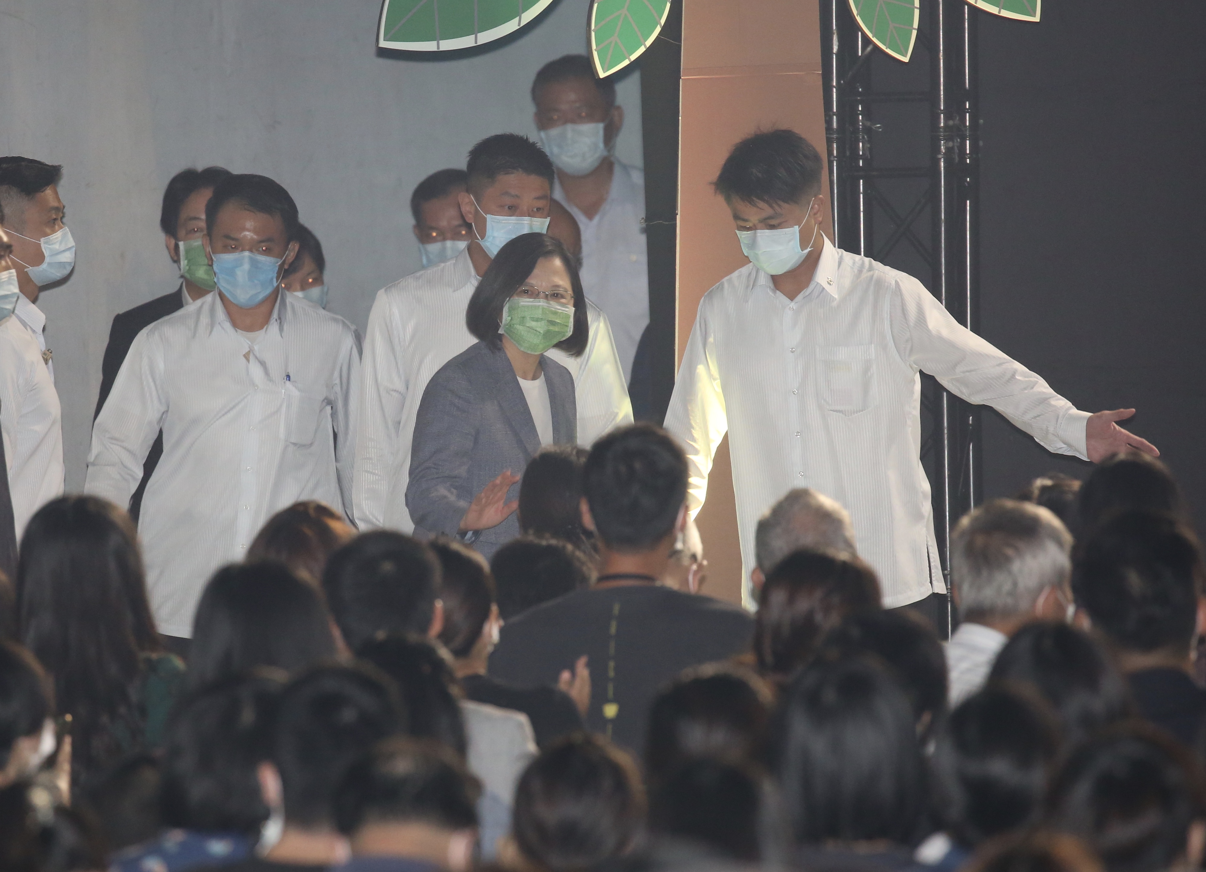 總統蔡英文、副總統賴清德今出席民進黨黨慶音樂會。