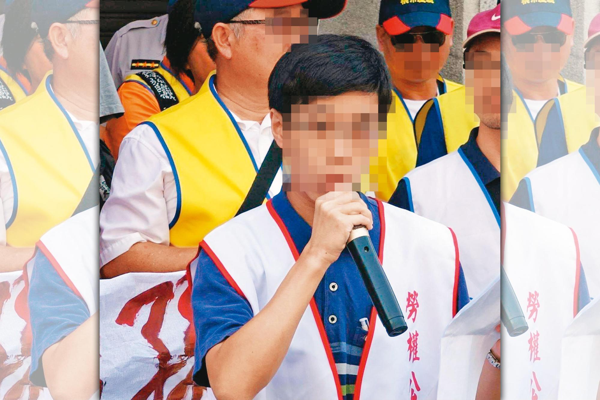 朱智德除了會念書,也很關心社會議題,曾多次參與勞權運動。(翻攝朱智德臉書)