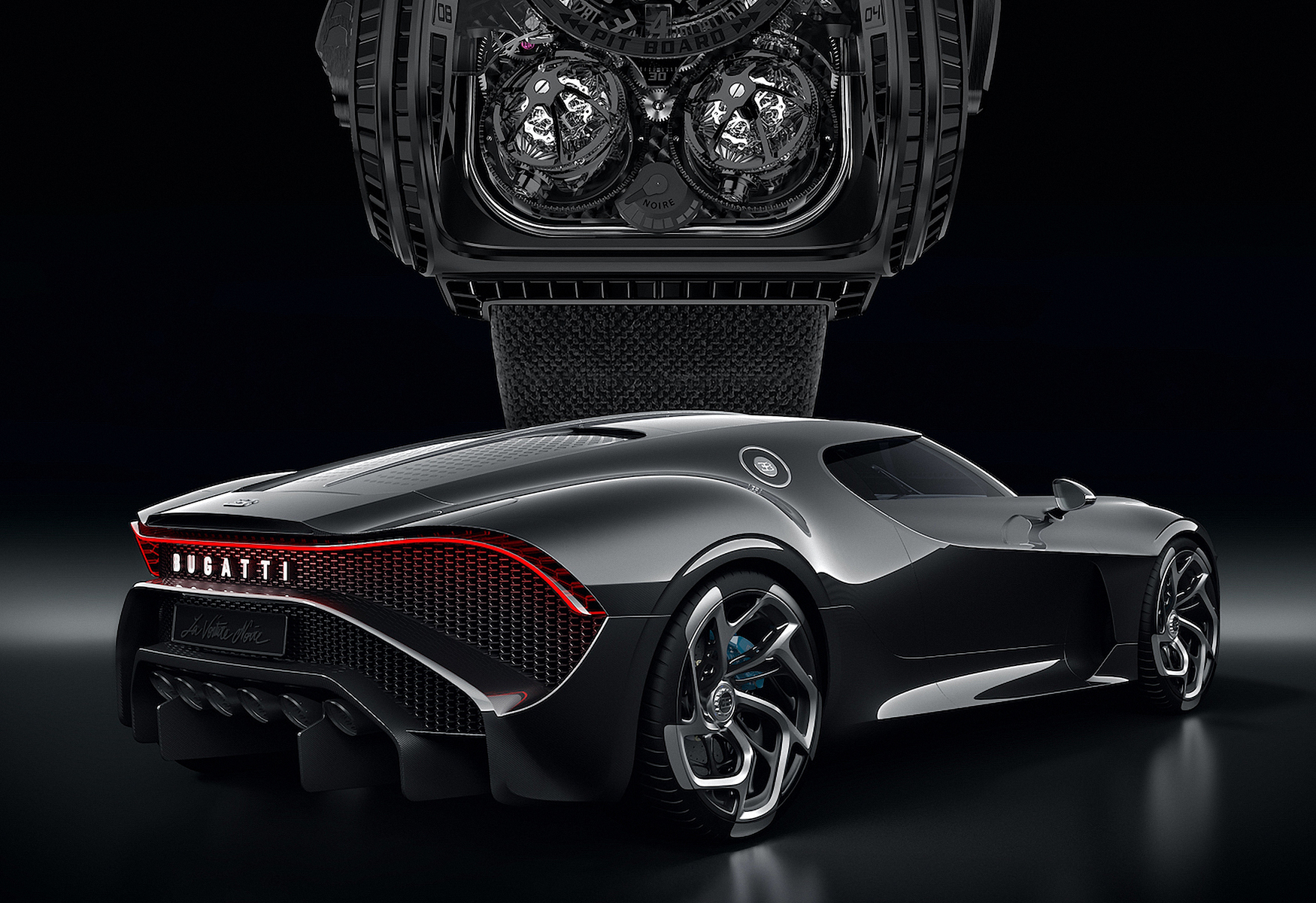 【車錶聯名】黑色戰慄！Jacob＆Co. Twin Turbo Furious BUGATTI La Montre Noire