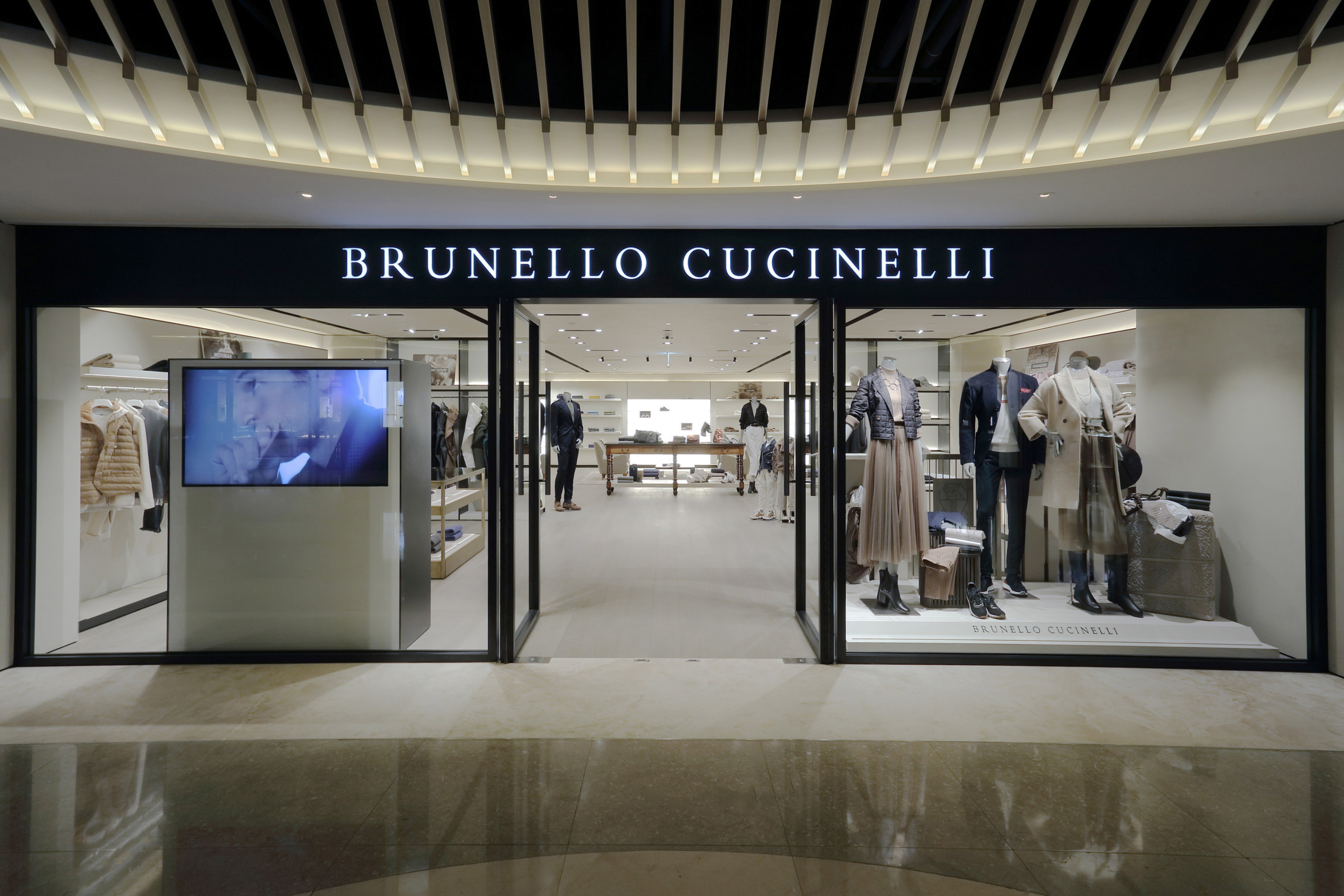 BRUNELLO CUCINELLI麗晶精品店是台灣第3間專門店。(藍鐘提供)