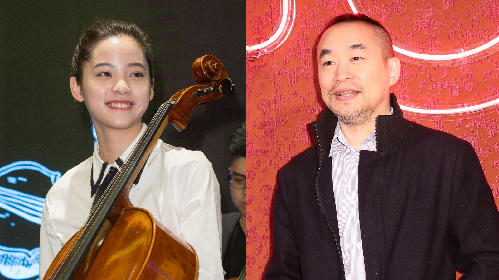 歐陽娜娜（左）赴央視唱中國愛國歌曲引發爭議，黃立成（右）發文力挺，要政府別來搞藝人。（本刊資料照）